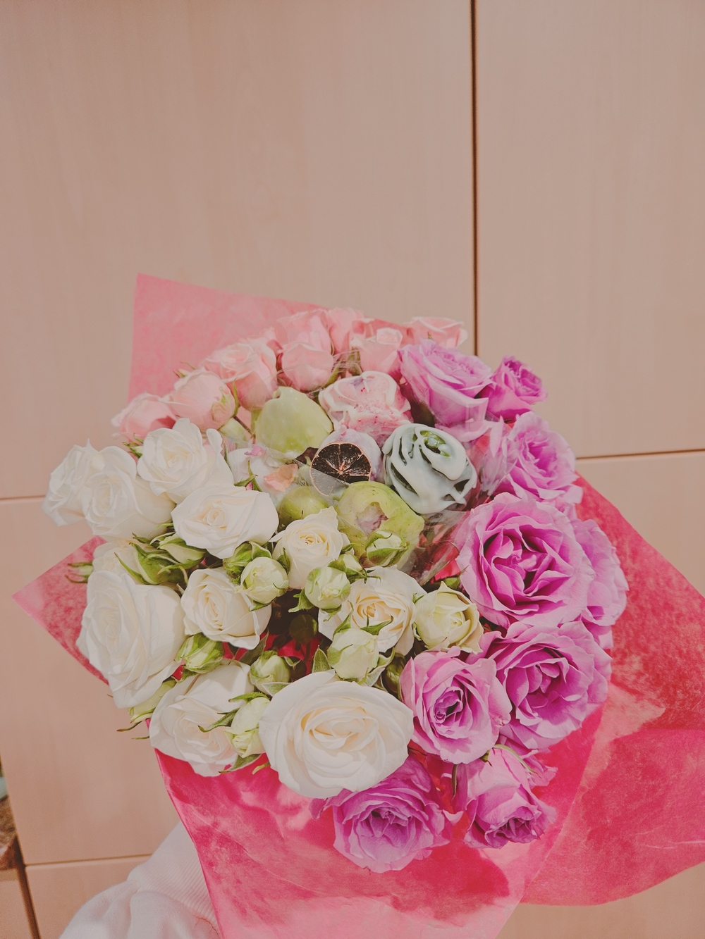 Possibility of Flowers Dry Bouquet - Wrapped Floral Arrangement